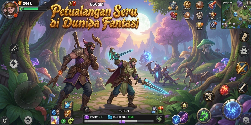 Gameplay seru 66K di dunia petualangan yang menakjubkan.