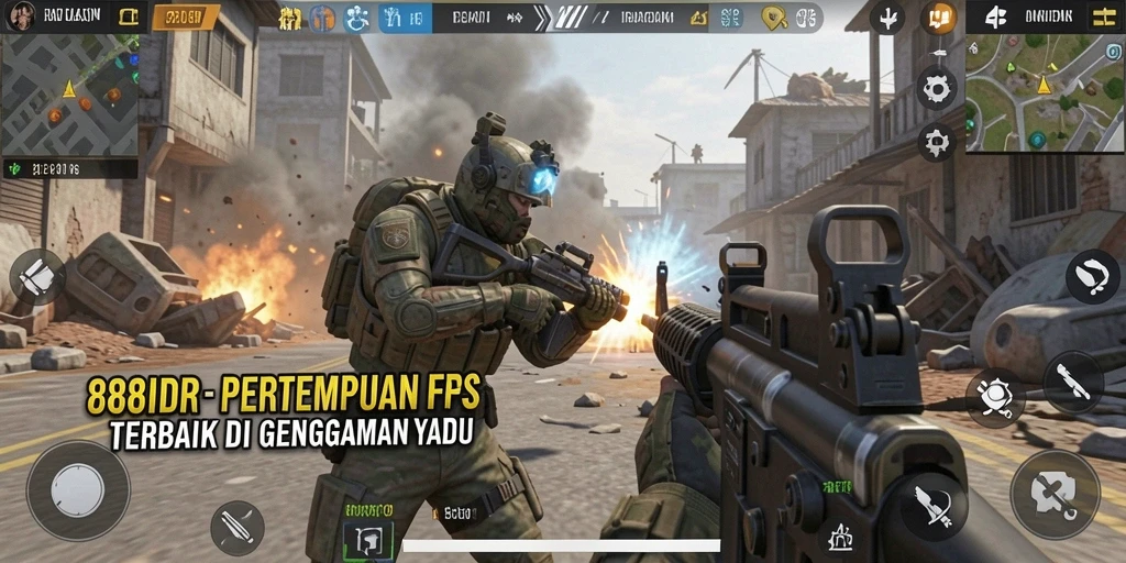 Tangkapan layar aksi mendebarkan dalam gameplay 888IDR.