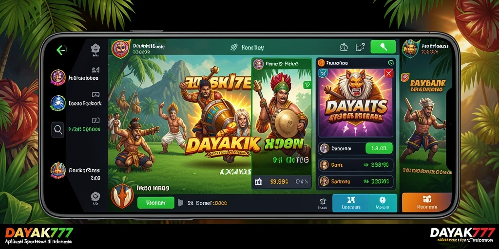 Tampilan menarik dari gameplay <strong>DAYAK777</strong> di Sportsbook.