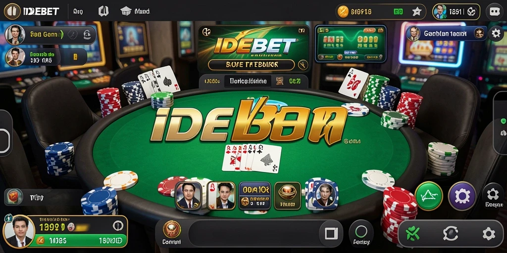 Gameplay seru Poker di IDEBET dengan tampilan yang menarik.