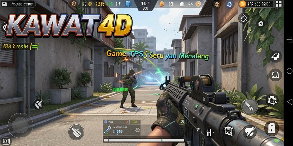 Tampilan gameplay KAWAT4D yang mendebarkan dan seru.