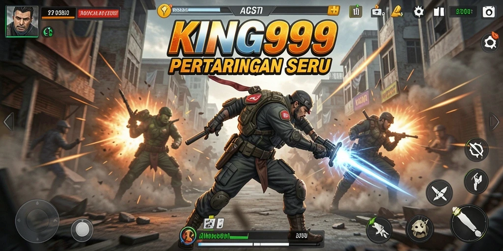 Tangkapan layar KING999 menunjukkan aksi bertarung yang mendebarkan.