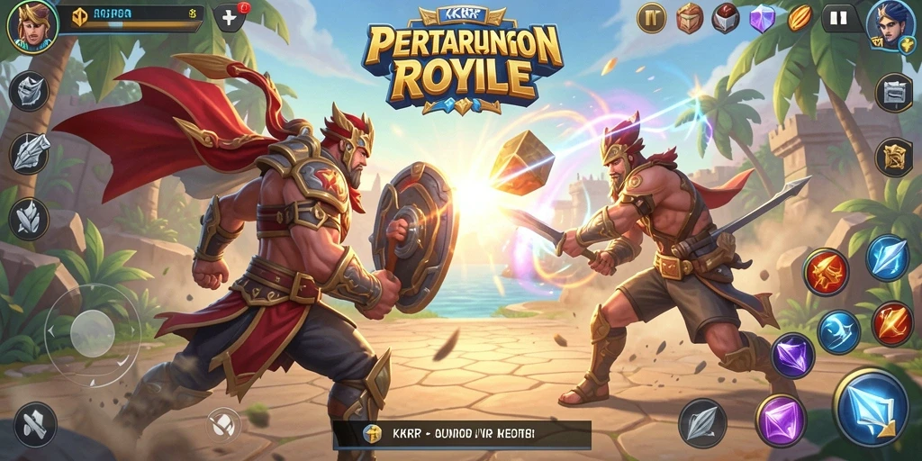 Gambaran mendebarkan dari aksi Battle Royale di KKRP.
