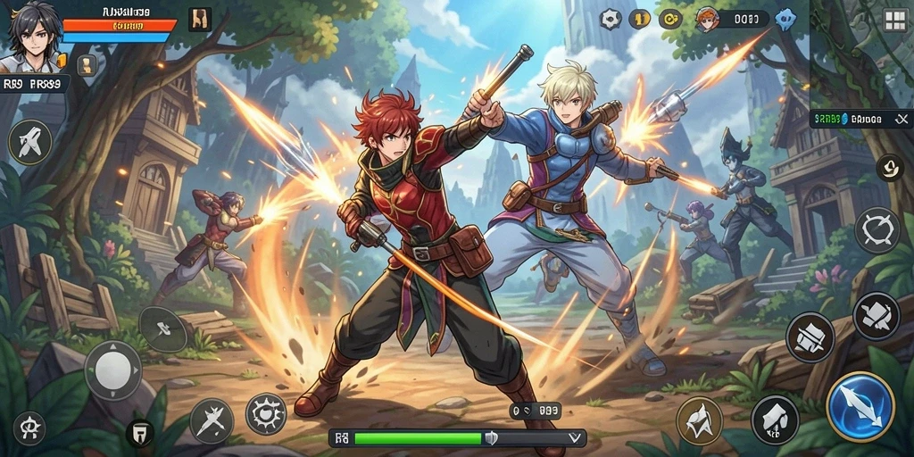 Screenshot gameplay RR89 yang menunjukkan aksi seru dan grafis menawan.